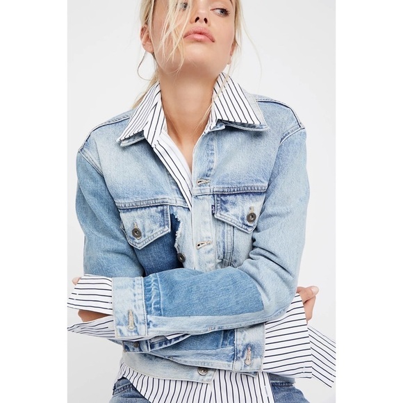 Levi’s BF Patched Trucker Jacket XS - Picture 1 of 9